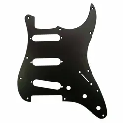 PG-0552-BA BLACK ANODIZED ALUMINUM PICKGUARD FOR FENDER STRAT SSS