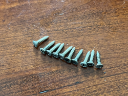 1964 SET FENDER PICKGUARD SCREWS GUITAR BASS JAZZ PRECISION TELECASTER