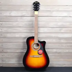 FENDER FA-125CE DREADNAUGHT ACOUSTIC ELECTRIC GUITAR AS IS SEVERED HEADSTOCK