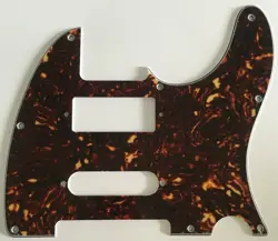 GUITAR PICKGUARD FOR FENDER TELECASTER BRENT MASON STYLE,4 PLY BROWN TORTOISE