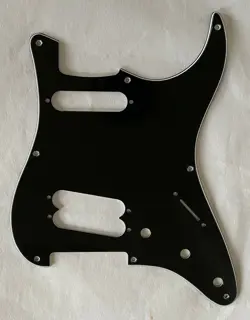 GUITAR PICKGUARD FOR FENDER 8 SCREW STRATOCASTER STRAT SINGLE COIL PICKUPS BLACK