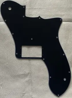 CUSTOM FOR FENDER US 72 TELECASTER DELUXE RE-ISSUE GUITAR PICKGUARD 3-PLY BLACK