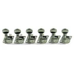 KRF-6BX-C KLUSON REVOLUTION F-MOUNT TUNERS FOR FENDER 6 IN-LINE, CHROME