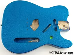 FENDER J MASCIS TELE BODY TELECASTER GUITAR SPARKLE BOTTLE ROCKET BLUE FLAKE