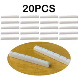 20PCS BONE NUT FOR FENDER ST ELECTRIC GUITAR 42X3.5X5MM LUTHIER SADDLE US