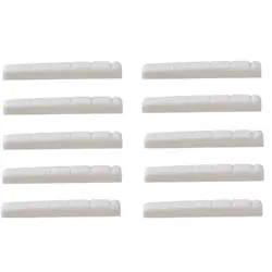 10PCS BONE NUT FOR FENDER ST ELECTRIC GUITAR 42X3.5X5MM LUTHIER SADDLE