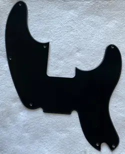 FITS FENDER TELECASTER PRECISION BASS GUITAR PICKGUARD,1 PLY BLACK