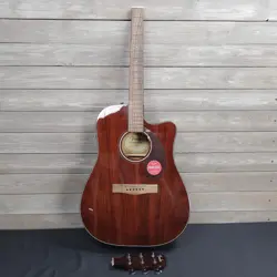 FENDER CD-140SCE DREADNAUGHT ACOUSTIC ELECTRIC GUITAR AS IS BROKEN HEADSTOCK