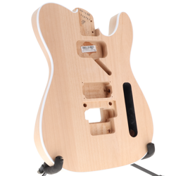 UNFINISHED TELECASTER BODY ALDER W/BINDING AND FLOYD ROSE ROUTE