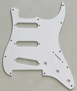 CUSTOM FOR FENDER START FLOYD ROSE TREMOLO SSS GUITAR PICKGUARD 3-PLY WHITE