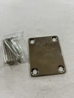 2009 SQUIER BY FENDER CLASSIC VIBE STRATOCASTER NECK JOINT PLATE CHROME W/ HW