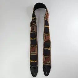 VINTAGE FENDER CLASSIC ACE STYLE WOVEN GUITAR STRAP MADE IN USA CASE CANDY OBO