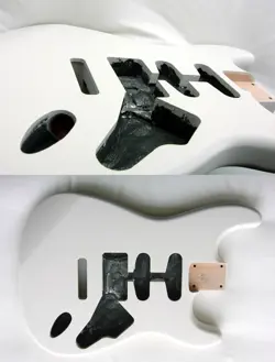 HSS-STRATOCASTER BODY 4.2 LBS /OLYMPIC WHITE/NITRO SATIN (FENDER STRAT SPECS