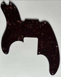 FOR FENDER TELECASTER PRECISION BASS GUITAR PICKGUARD,4 PLY BROWN TORTOISE