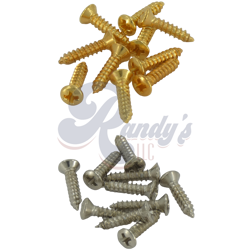 ADVANCED PLATING | PICKGUARD SCREWS (10-PACK) LARGE - FITS FENDER