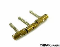 NEW VINTAGE COMPENSATING BRASS SADDLES FOR FENDER TELECASTER TELE GUITAR TCOMPBR