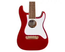 OPEN BOX FENDER FULLERTON STRAT UKE - CANDY APPLE RED W/ WALNUT FB