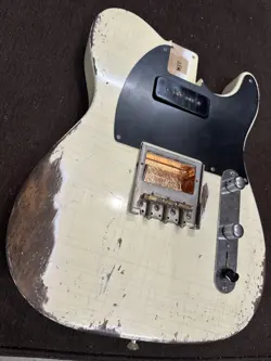 MJT AGED / RELIC TELE TELECASTER BODY - LOADED BAREKNUCKLE P90