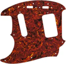 WD CUSTOM PICKGUARD FOR LEFT HAND FENDER 1990'S JAG-STANG #05W TORTOISE SHELL...