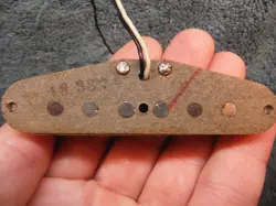 VINTAGE 1974 FENDER STRATOCASTER GREY BTM GUITAR PICKUP STAG POLES REWOUND 6.05K