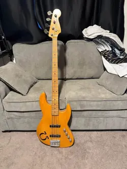 1991 FENDER JAZZ BASS JBR-80M W/ ACTIVE PREAMP, ASH BODY W/ CASE, JAPAN MIJ