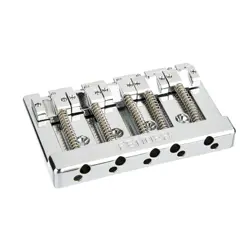 FENDER HIMASS 5-STRING BASS WIDE BRIDGE ASSEMBLY WITH ZINC SADDLES, CHROME