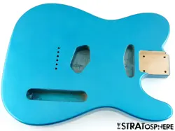 NEW REPLACEMENT BODY FOR FENDER TELECASTER TELE, ALDER, LAKE PLACID BLUE