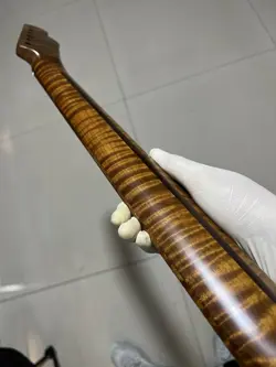 A REVERSE HEADSTOCK 22FRETS FENDER TELE ROASTED FLAME MAPLE ELECTRIC GUITAR NECK