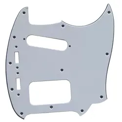 CUSTOM FOR FENDER KURT COBAIN MUSTANG HS STYLE GUITAR PICKGUARD,3 PLY WHITE