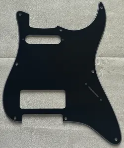 CUSTOM FOR FENDER 8 SCREW STRATOCASTER WITH P90 PICKUP GUITAR PICKGUARD BLACK