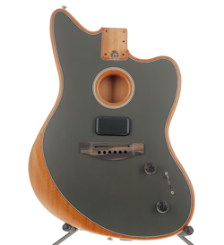 FENDER AMERICAN ACOUSTASONIC JAZZMASTER BODY TUNGSTEN GREEN MISSING PARTS