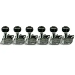 NEW - KLUSON REVOLUTION F STYLE DIECAST TUNERS FOR FENDER, CHROME - #KRF-6BX-C