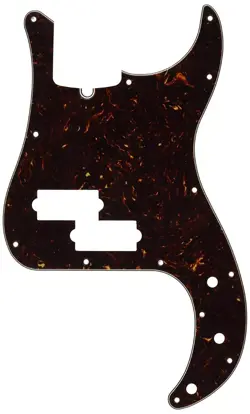 GENUINE FENDER MODERN PICKGUARD, PRECISION P-BASS, 13-HOLE - TORTOISE SHELL