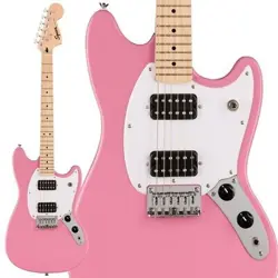 SQUIER BY FENDER SONIC MUSTANG HH FLASH PINK/MAPLE FINGERBOARD ELECTRIC GUITAR