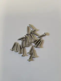 GUITAR PICKGUARD SCREWS CHROME 20 PIECES FENDER STRATOCASTER PICK GUARD SCREW