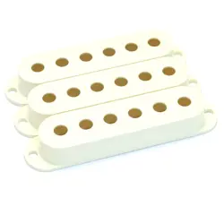 (3) GENUINE FENDER PARCHMENT STRATOCASTER/STRAT PICKUP COVERS 005-6251-049