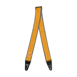 NEW FENDER GEORGE HARRISON DARK HORSE LOGO STRAP, ORANGE - #099-0639-106