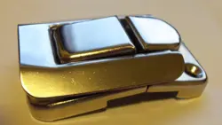 NOS NICKEL LATCH FOR FENDER SKB TKL BULLET LEAD MOLDED CASES MADE IN ITALY 80'S