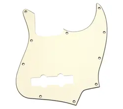 ALLPARTS 3-PLY PARCHMENT PICKGUARD FOR STANDARD FENDER JAZZ J BASS PG-0755-050
