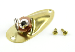 GUITAR BOAT INPUT OUTPUT JACK PLATE SOCKET SCREWS FOR FENDER STRATOCASTER