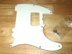 FENDER 1974 WHITE 3 PLY TELECASTER PICKGUARD