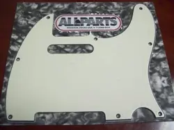 NEW - PICKGUARD FOR FENDER TELE, 8 MOUNTING HOLES, 3-PLY - PARCHMENT