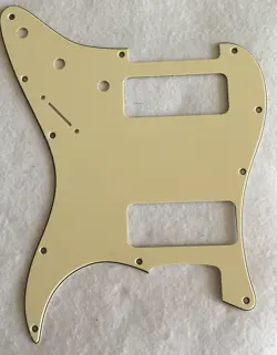 NEW FOR FENDER STRAT 2 P90 PICKUP GUITAR PICKGUARD,3 PLY VINTAGE YELLOW