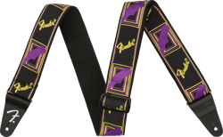 NEON MONOGRAM STRAP PURPLE/YELLOW