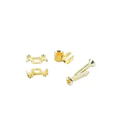 KLUSON REPLACEMENT STRING GUIDE SET OF 2 FOR VINTAGE FENDER GUITARS - GOLD