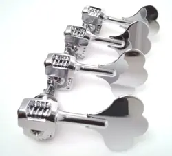 TRUE CUSTOM SHOP� CHROME SUPER LIGHTWEIGHT CLOVERLEAF TUNER SET FOR FENDER BASS