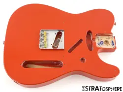 FENDER VINTERA 50S RI TELECASTER TELE BODY +HARDWARE 1950S FIESTA RED