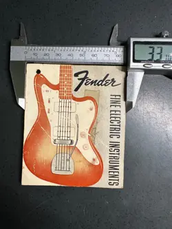 ORIGINAL FENDER ELECTRIC INSTRUMENTS GUITAR RETAIL TAG