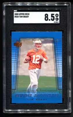 2000 UPPER DECK TOM BRADY STAR ROOKIE #254 SGC 8.5 NM-MT+