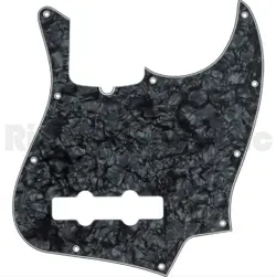STANDARD JAZZ BASS PICKGUARD BLACK PEARL TRUSS HOLE FOR USA JB STYLE GUITAR